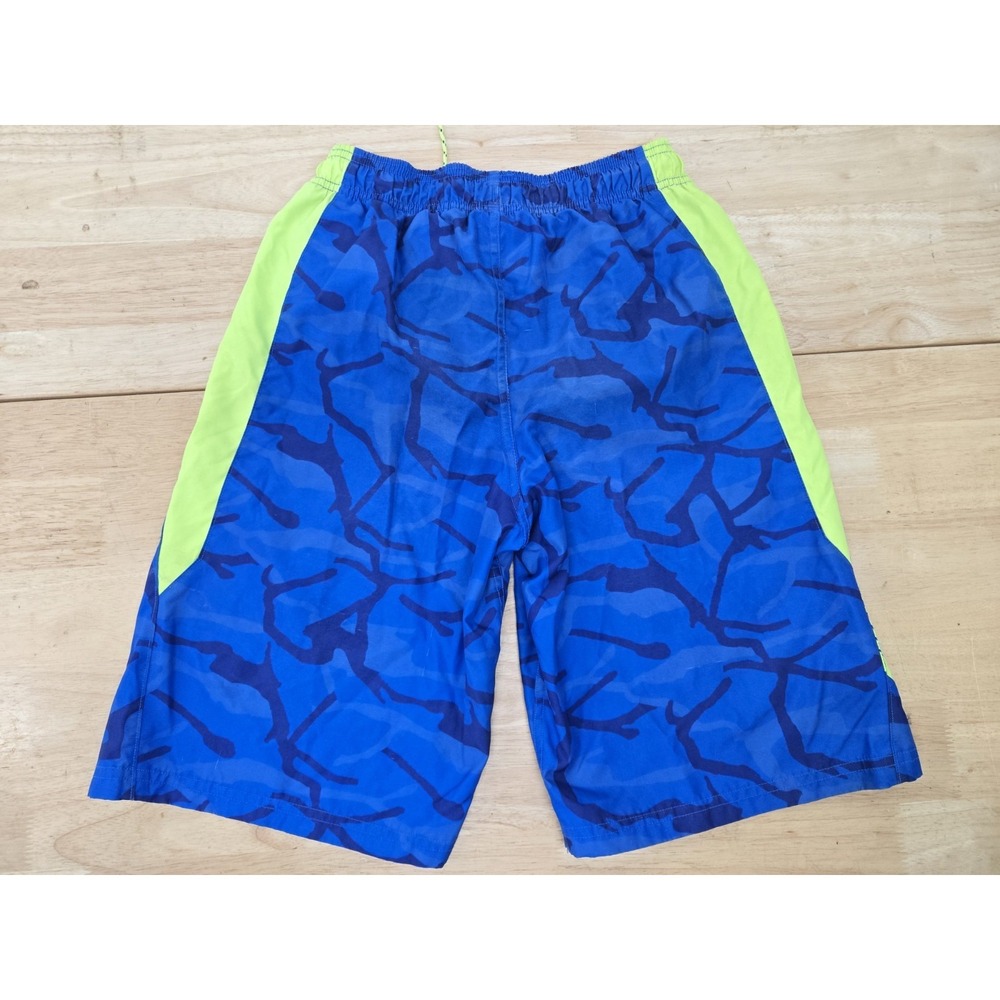 Under Armour Youth Athletic Shorts  YLG Blue/Green - Picture 6 of 10